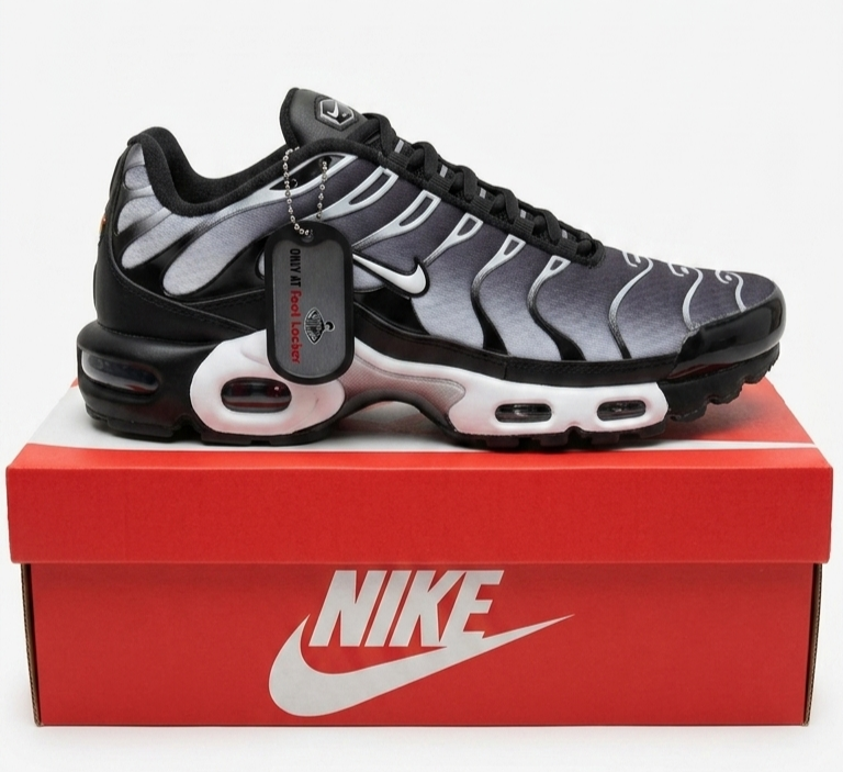 Air Max Plus Black Metallic Silver